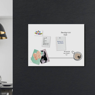 Magnetic Glass Photo Memo Board