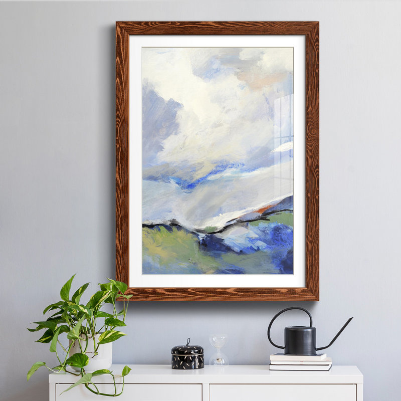 Autour des nuages III - reproduction d'art sur papier, H 37,5 po x l 27,5 po x P 1,5 po, Érable