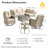 Tommy Outdoor Wicker 6 Person Seating Group With Cushions With Rocking And Swivel Chairs-2018879802-2013565191