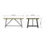 San Diego Dining Table. Steel Trestle Frame. Solid Pine Top - Seats 6 People OR Seats 8 People-22900772