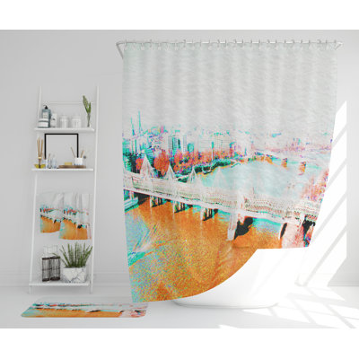 Neaven Polyester Shower Curtain Set