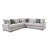 Canapé modulaire 3 pièces Lashenna