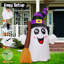 Balai gonflable fantôme d'Halloween de 6 pi avec lumières DEL intégrées Spooky but Playful