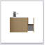 Meuble-lavabo flottant rayé brossé avec lavabo en céramique blanche, meuble-lavabo pour salle de bain moderne, lavabo une pièce blanc sans bonde, pré-assemblé-1507993981-1507993980