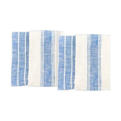 Cotton Indigo Tea Towel, Set of 4