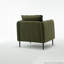 Chaise d'appoint en velours avec 1 coussin pour le salon-114119665