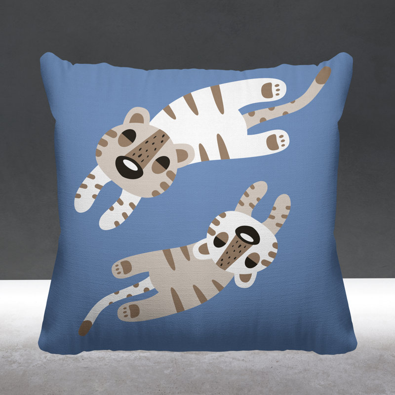Coussin Jiba, L 19 po x H 19 po, Pervenche