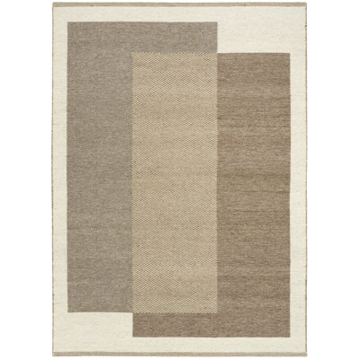 Copenhagen Flatwoven Wool Ivory Modern Indoor Rug