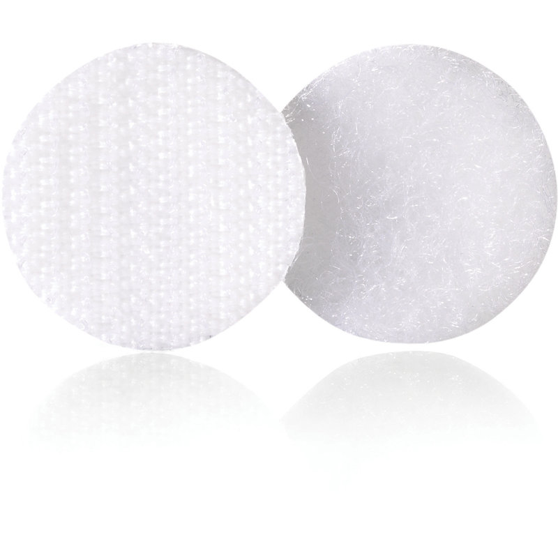 Fixations par points Stickel-Back VELCRO® sur bandes, diamètre 5/8 po, blanc, 15 ensembles / paquet