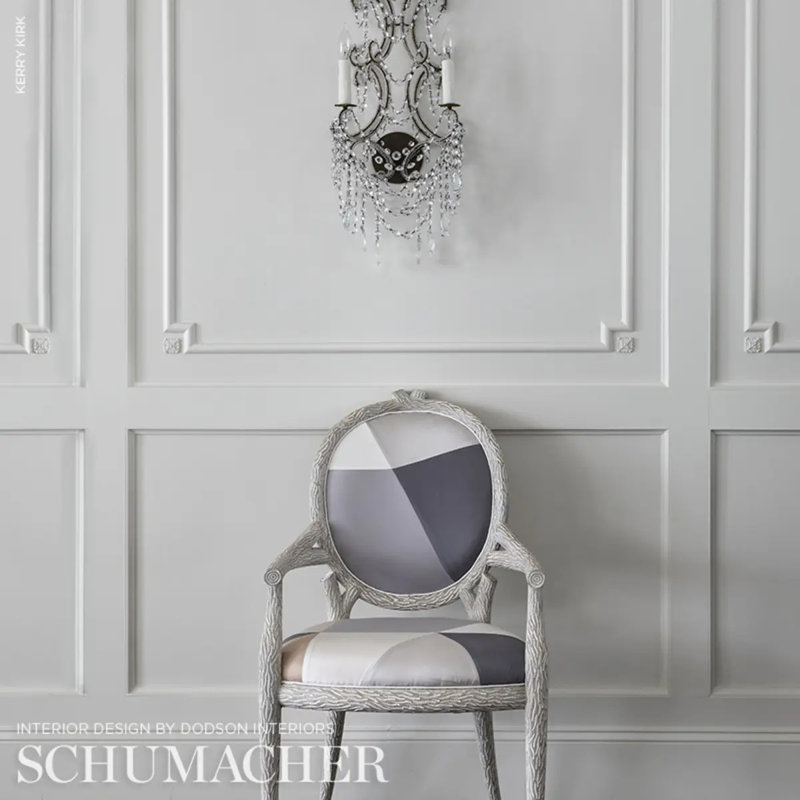 Tissu en soie Schumacher x Miles Redd, Rougir