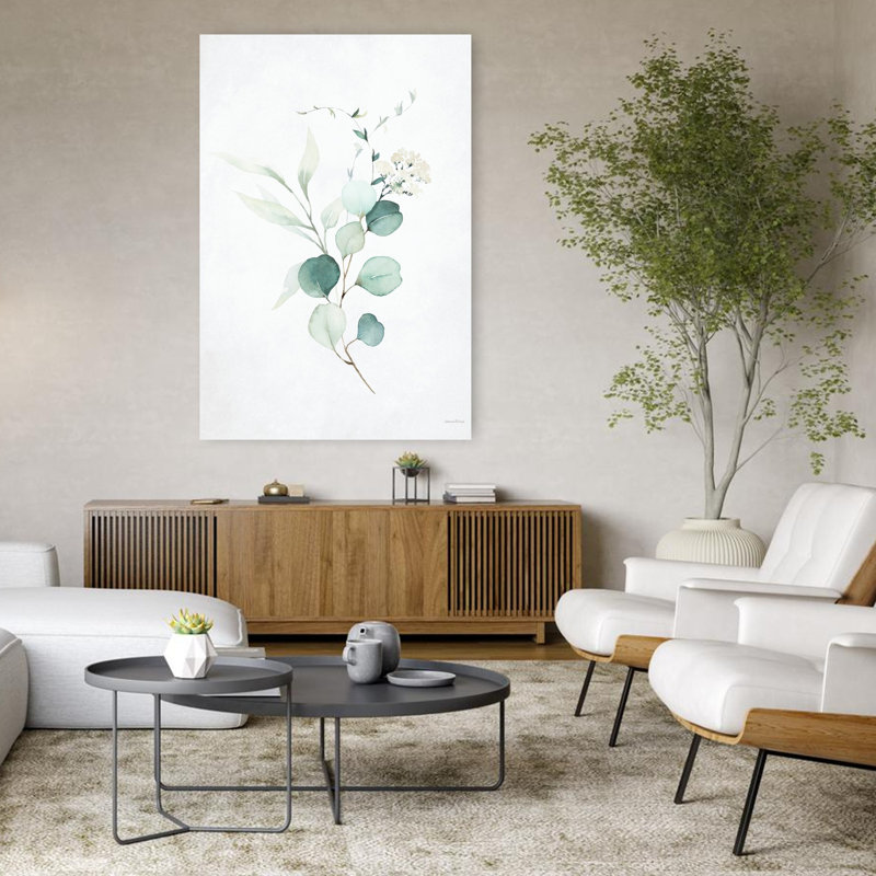 Leafy Retreat 2, art naturel contemporain, H 48 po x l 32 po