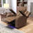 37.8" Modern Multifunctional Vegan Leather Dual Motor Power Recliner With Adjustable Headrest, LED Lighting, USB Port & Arm Storage-1828307565