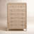 Warwick 7-Drawer Solid Wood and Wicker Vertical Chest-62152488-94947143