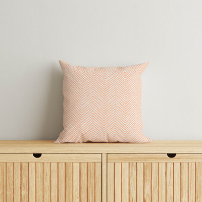 Chevron Groove Throw Pillow