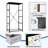 4 Drawer Dresser for Bedroom, Narrow Chest of Drawers, Wooden Top and Study Iron Frame 18"x37.5"-(WxH)