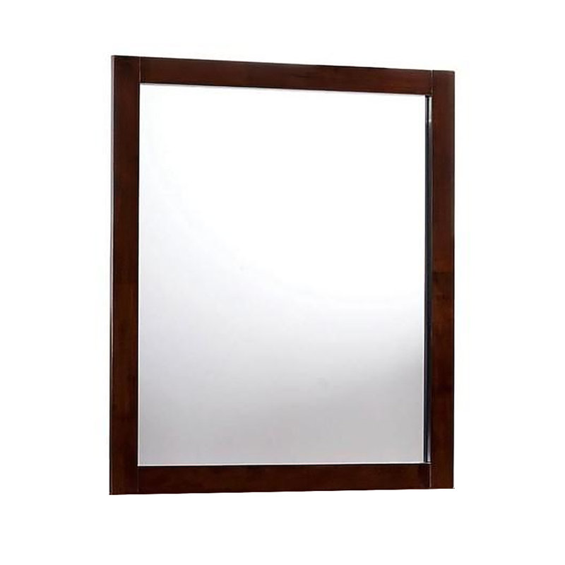 Miroir Menne au fini cerisier brun