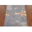 Tapis oriental gris et bleu abstrait 6 x 8