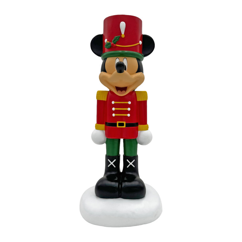Backyard Glory Disney Mickey Nutcracker Garderen Statue, Officially Licensed Disney Product