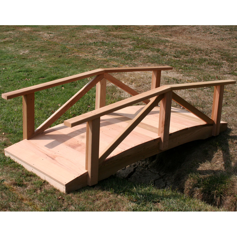 Pont de jardin en cèdre Tillison, 10 pi, Aucune finition