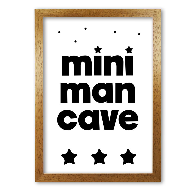 Mini Man Cave - Print, 30 cm H x 21 cm W x 1 cm D, No Frame