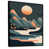 Toile avec cadre flottant noir