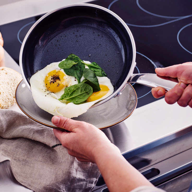 GreenPan Premiere PFAS Free Non Stick Frypan, 12cm H x 41cm L