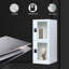 Small Locker Cabinets With Lock Latch And Transparent Door, White Nightstand