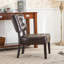 Fauteuil d'appoint capitonné en cuir avec sièges surdimensionnés Roundhill Furniture-1199226710