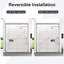 Porte de douche coulissante double semi-sans cadre-127317886