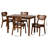 Brickell 4 - Person Four Leg Dining Set-1552847373-1552847374