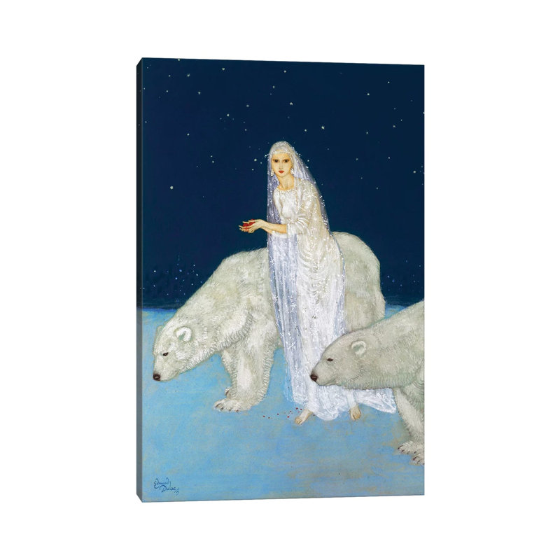 The Ice Maiden, 1915 by Edmund Dulac - Wrapped Canvas Painting, 20.32 cm H x 30.48 cm W