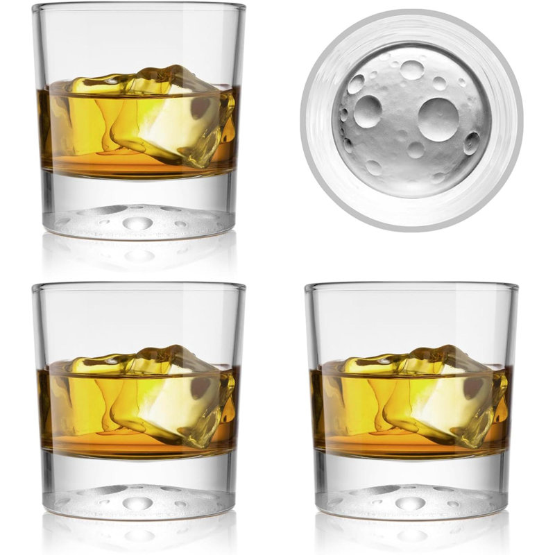 Ensemble de 4 verres à whisky Creative Moonbottom