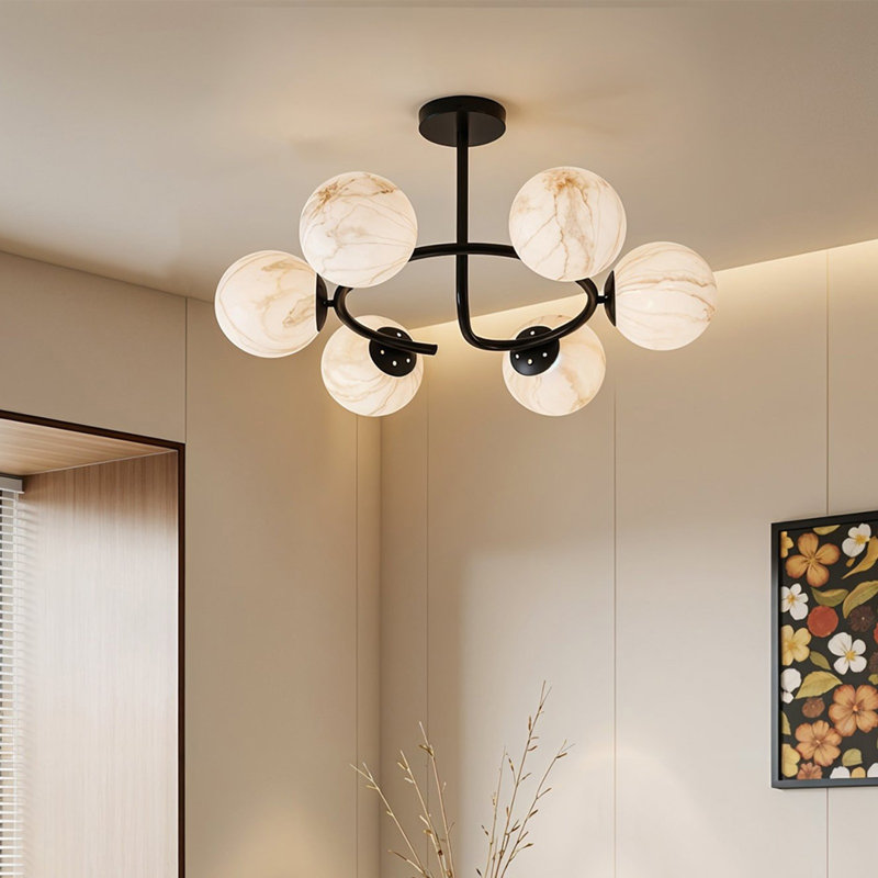 6 - Light Matte Black Pendant