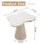 Table de bout Butterfly, blanc crème