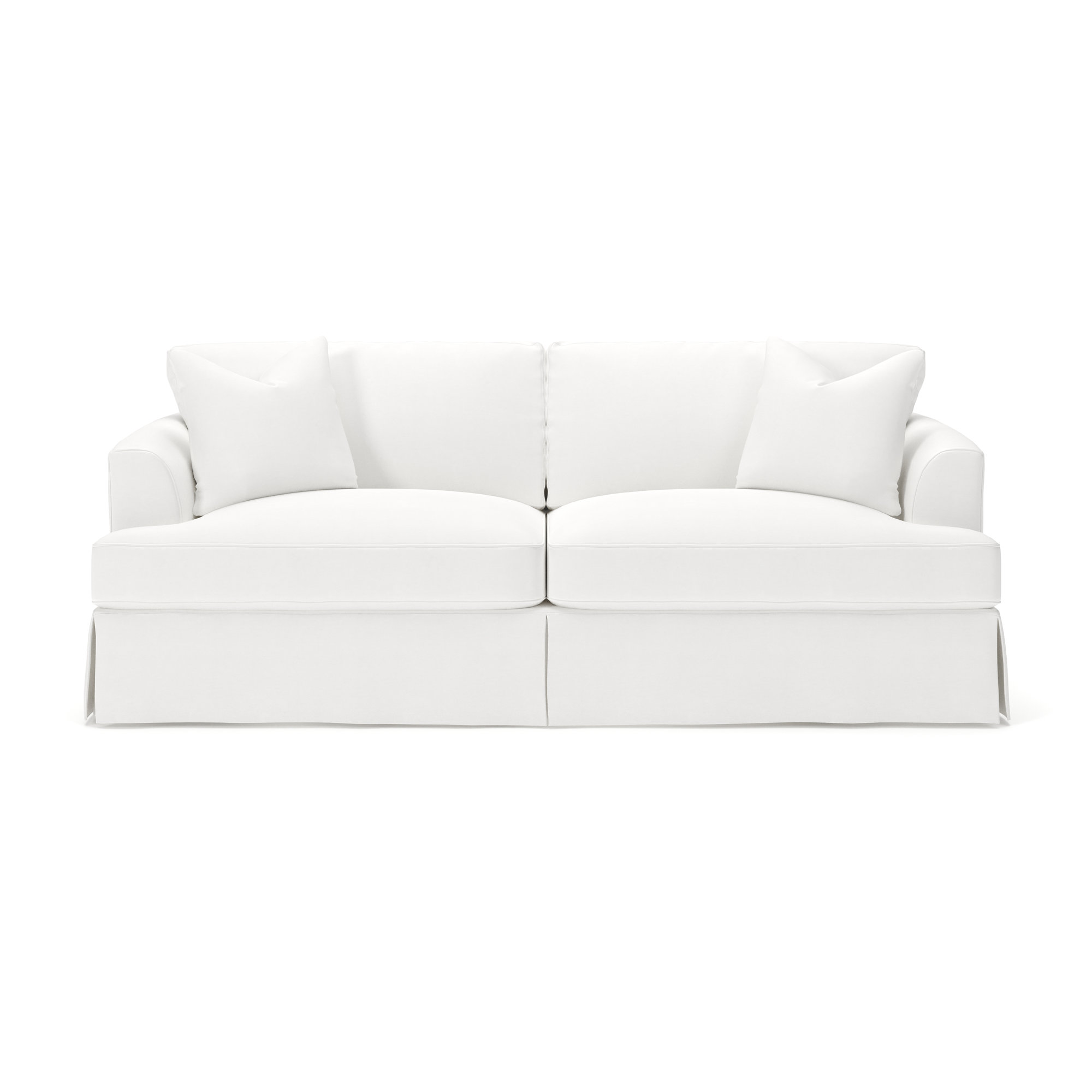 Lucia 92.5'' Upholstered Sofa, Bayou Off White Canvas