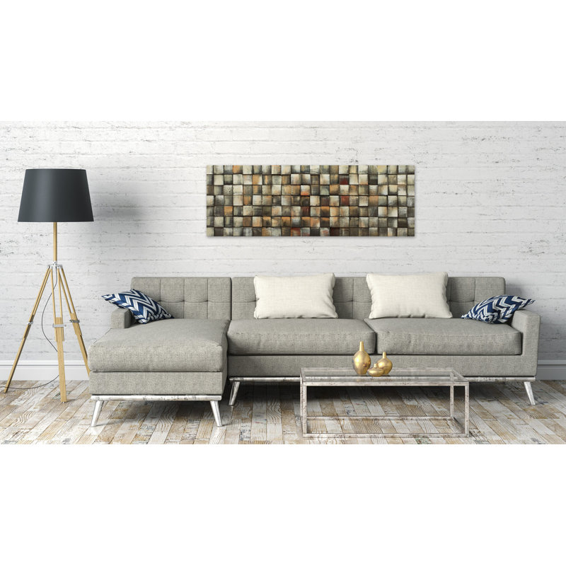 Handmade Industrial Abstract Solid Wood Wall Decor