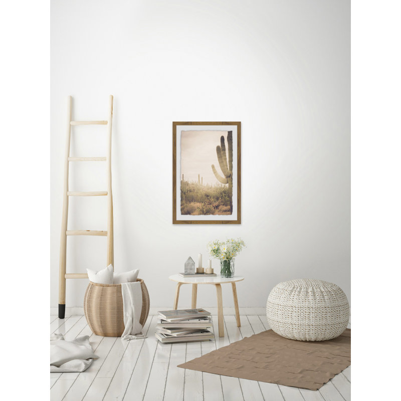 Saguaro Sunrise 1 Piece Single Picture Frame Wall Art, 91cm H x 61cm W x 4cm D
