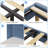 Twin Bed Frame with LED Lights, Velvet Upholstered Wingback Storage Headboard, No Box Spring Needed-667918773