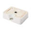 Lavabo de salle de bain vasque rectangulaire en céramique blanche 16 po x 12 po avec robinet noir et drain noir