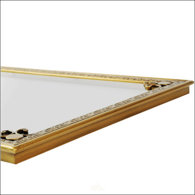 Miroir mural moderne en métal pour décoration de meuble-lavabo avec options de montage horizontales ou verticales polyvalentes