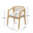 Arden U-Shaped Boucle Upholstered Dining Chairs With Armrest-118945242