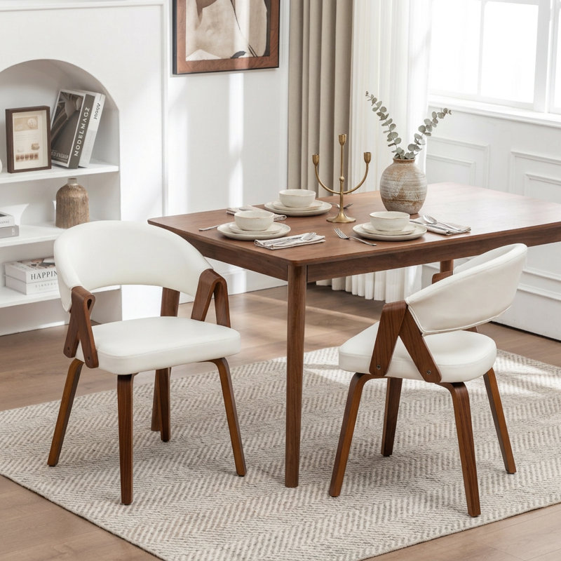 Chaise rembourrée Ayala, White