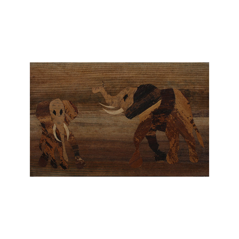 Peinture encadrée d'éléphant | Fine feuille sur soie | Par Deepa Kushwaha