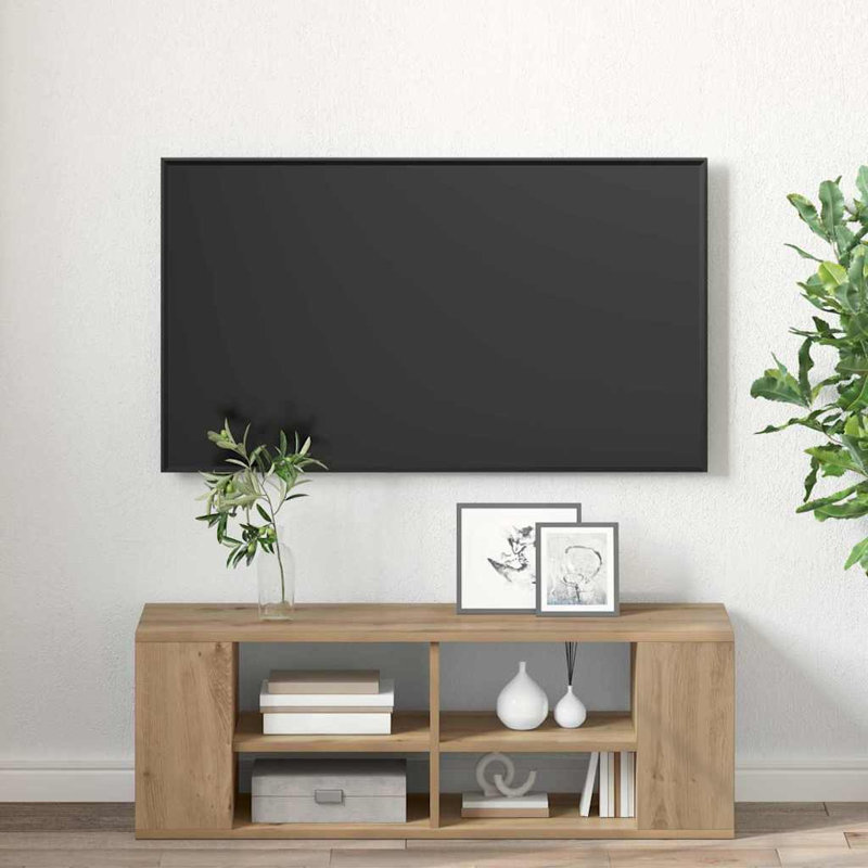 TV Cabinet Engineered Wood, Natural, 35cm H x 102cm L x 35cm W