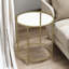 Ankrum Round Coffee Table With Glass Top