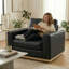 Fauteuils d'appoint, fauteuils surdimensionnés de 42 po de largeur dans le salon, la lecture, le bureau-32073623