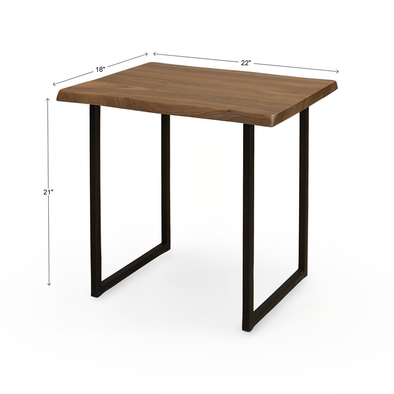 Table de bout Menzel, Bois jaune moyen