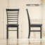 Chaises de cuisine rembourrées, ensemble de 4 chaises de salle à manger en bois