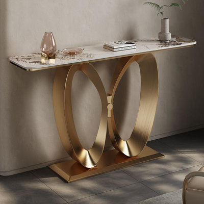 Italian-style sintered stone console table