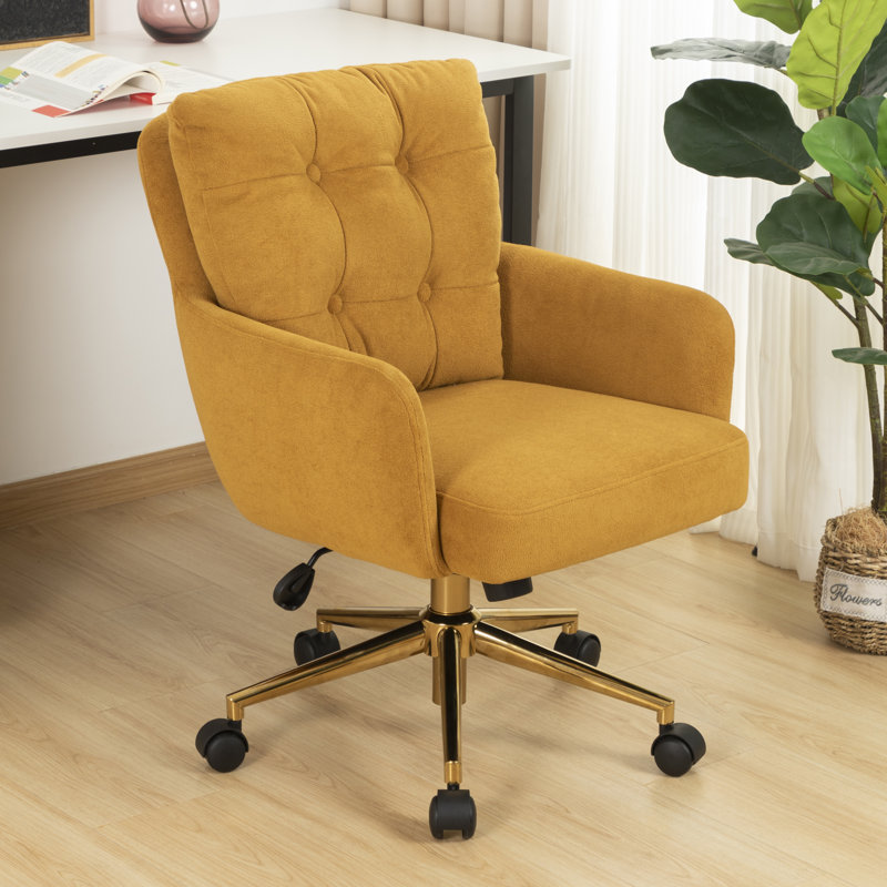 Zareon Polyester Task Chair, Yellow